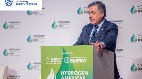 >> HAS2023 NEWS >> Paganini presented Uruguay and its productive potential at a green hydrogen forum in the United States